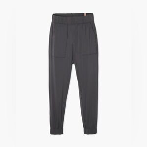 Lunya Siro Dark Grey Draped Jogger Deep Pockets Elastic Waist Size X-Large